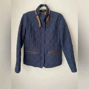 Ralph Lauren Equestrian Jacket Women’s Medium Quilted Navy